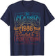 Vintage 1986 Limited Edition Shirt 39 year old 39th Birthday T-Shirt - T-Shirt | Navy