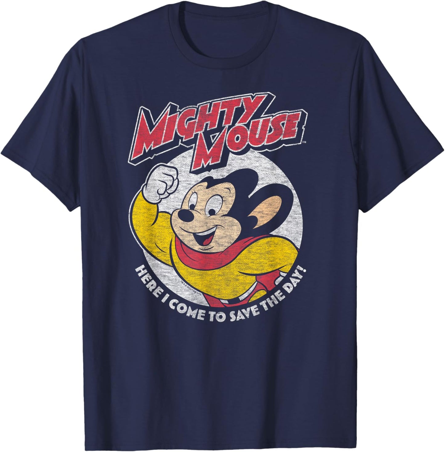 Mighty Mouse - MM Save The Day T-Shirt - T-Shirt | Navy