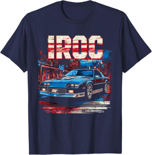 1980's IROC, IROC-Z Muscle Car American Muscle Retro classic T-Shirt - T-Shirt | Navy