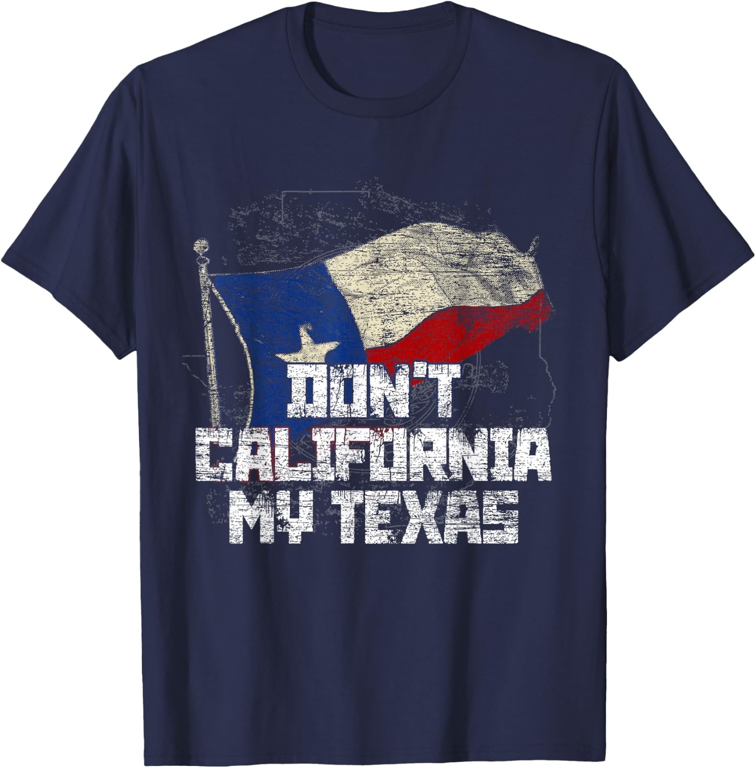 Gift Texan Texas Lover Texas T-Shirt - T-Shirt | Navy