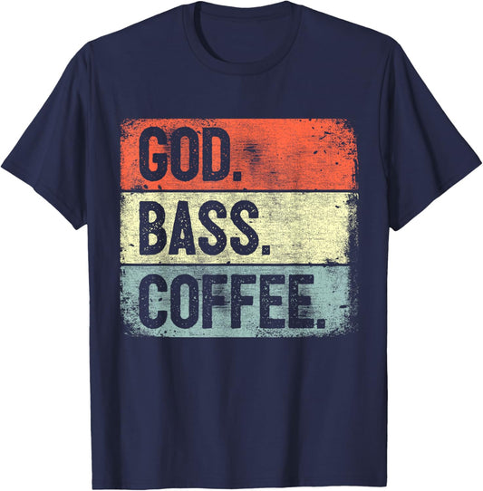 Christian Bassist Jesus Bass Worship Bass Player T-Shirt - T-Shirt | Navy