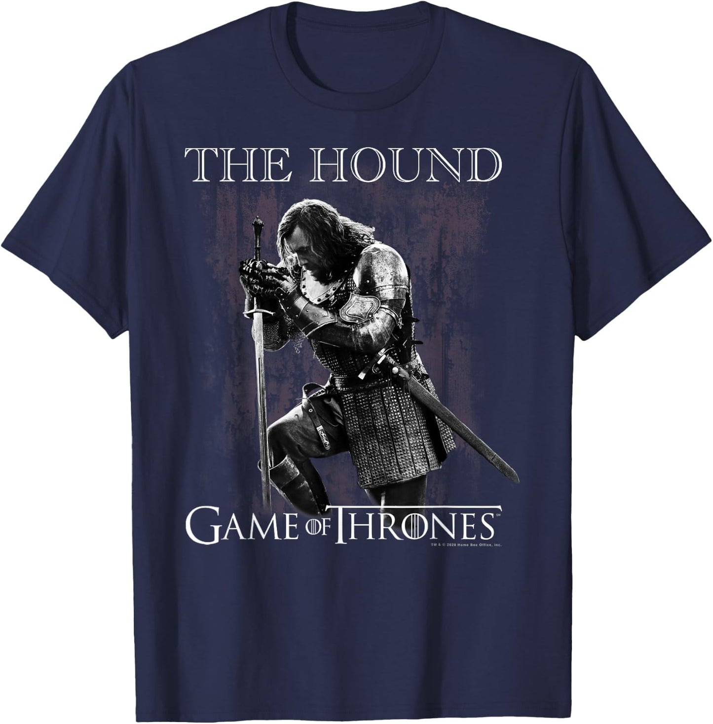 Game Of Thrones The Hound Portrait T-Shirt - T-Shirt | Navy