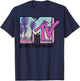 MTV MTV Beach and Palm Tree Logo Graphic T-Shirt - T-Shirt | Navy