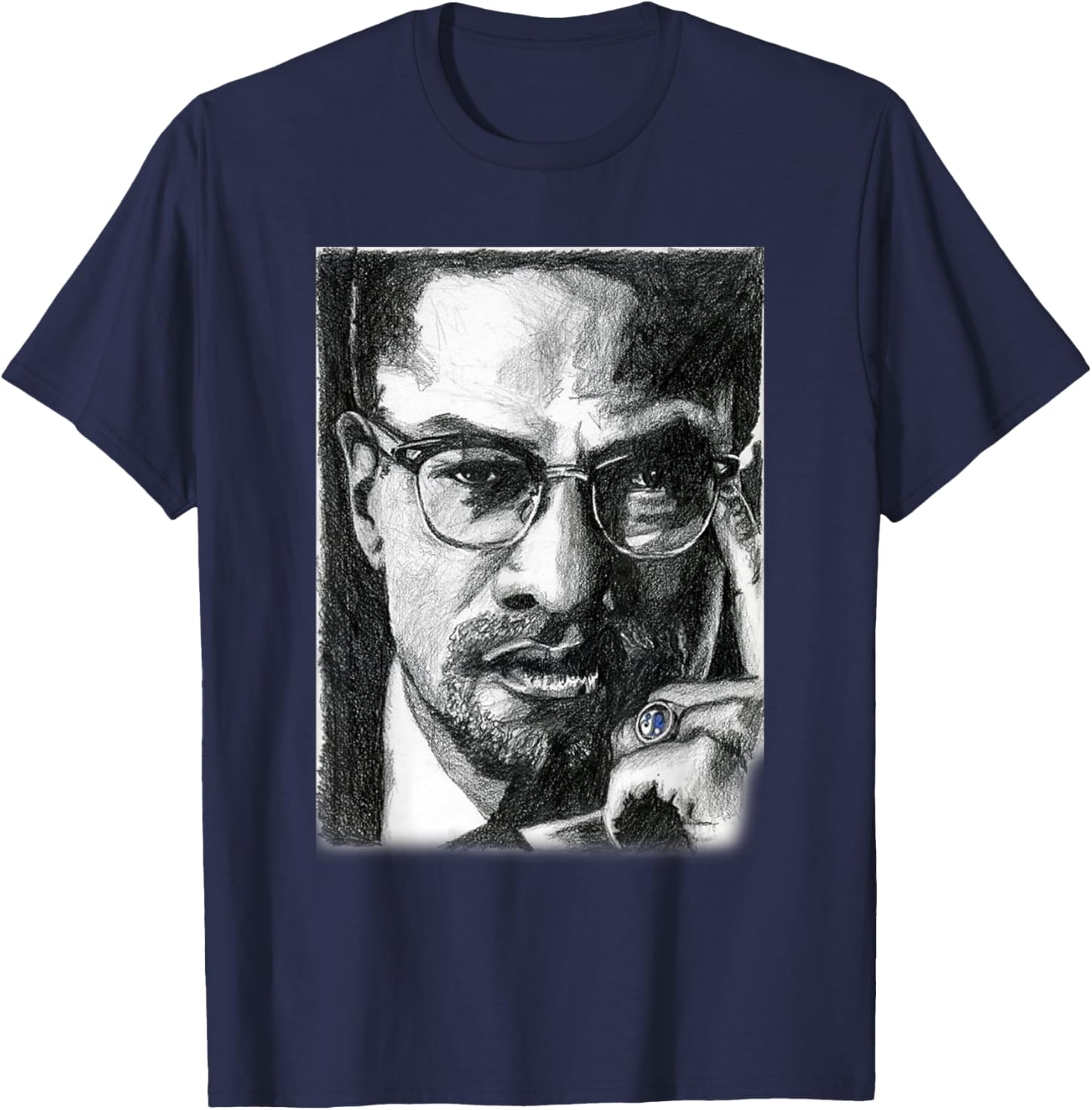 Brother Malcolm T-Shirt - T-Shirt | Navy
