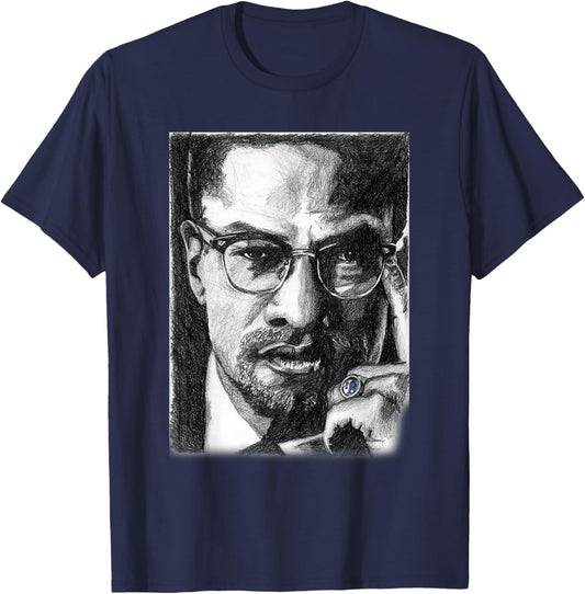 Brother Malcolm T-Shirt - T-Shirt | Navy