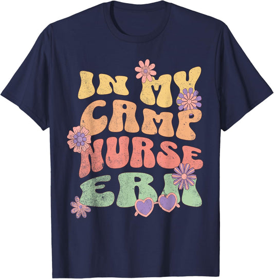 Funny Nurse Camp, Camp Nurse T-Shirt - T-Shirt | Navy