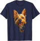 Silky Terrier Dog Motif Pet Illustration Silky Terrier T-Shirt - T-Shirt | Navy