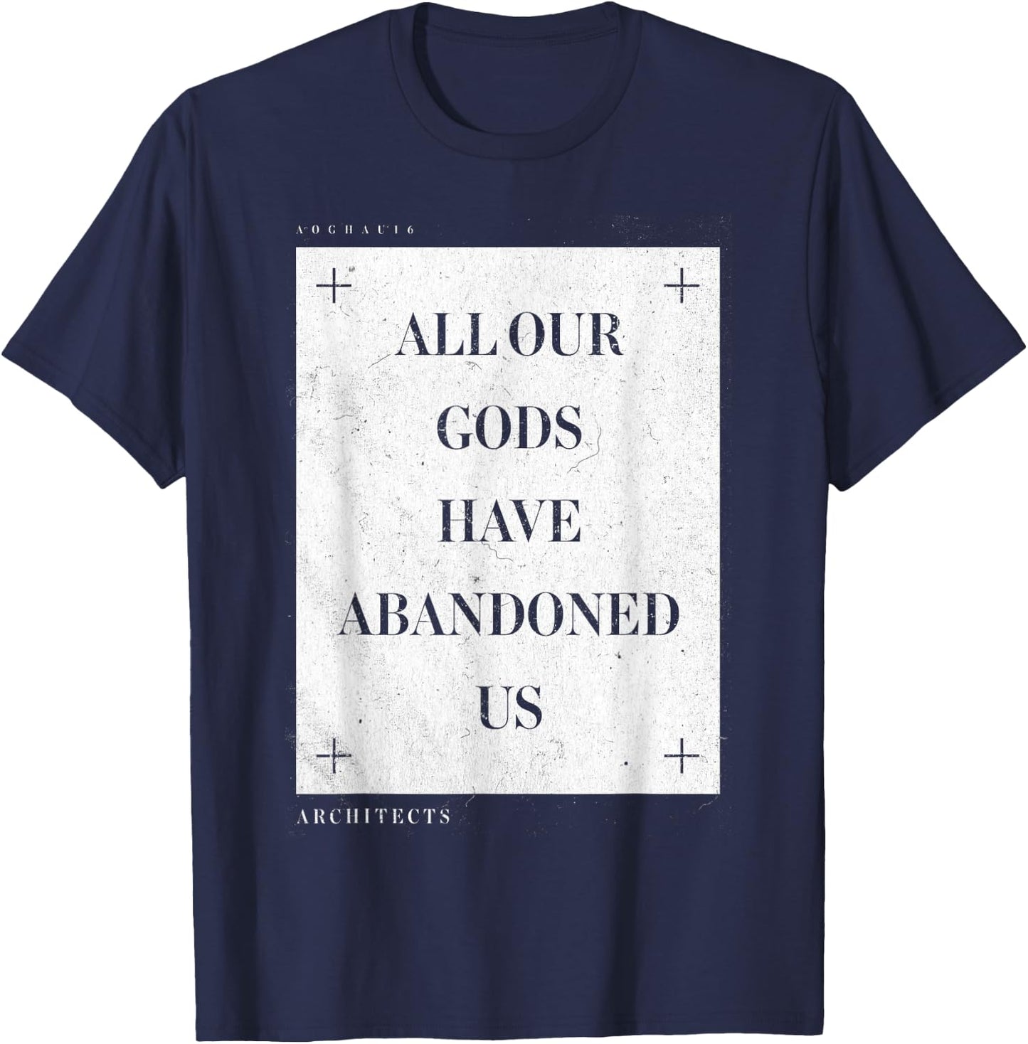Architects - All Our Gods - Official Merchandise T-Shirt - T-Shirt | Navy