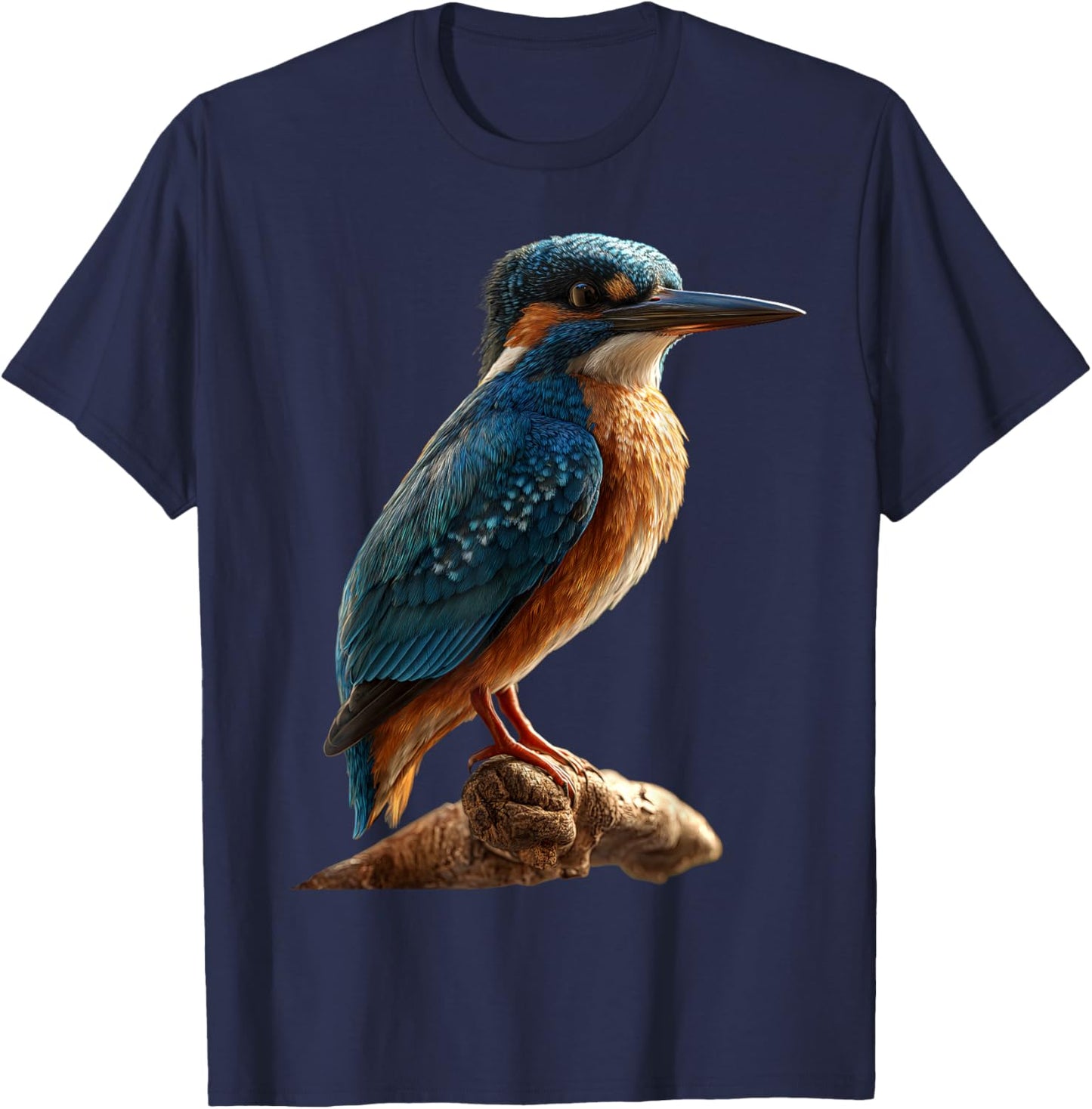 Kingfisher Kingfisher Bird Soft Kingfisher T-Shirt - T-Shirt | Navy