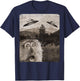 Monkey Ape Space UFO Incoming UFO Landing Funny UFO T-Shirt - T-Shirt | Navy
