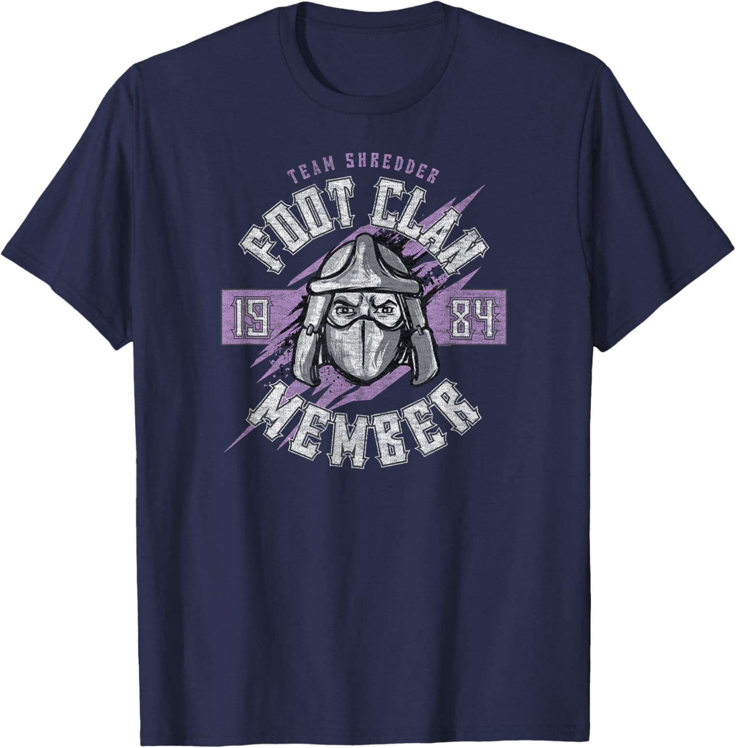 Nickelodeon Teenage Mutant Ninja Turtles Team Shredder Foot Clan 1984 T-Shirt - T-Shirt | Navy