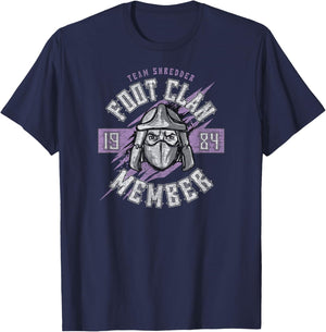 Nickelodeon Teenage Mutant Ninja Turtles Team Shredder Foot Clan 1984 T-Shirt - T-Shirt | Navy