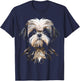 Shih Tzu Motif Pet Art Dog Shih Tzu Men Women Kids T-Shirt - T-Shirt | Navy