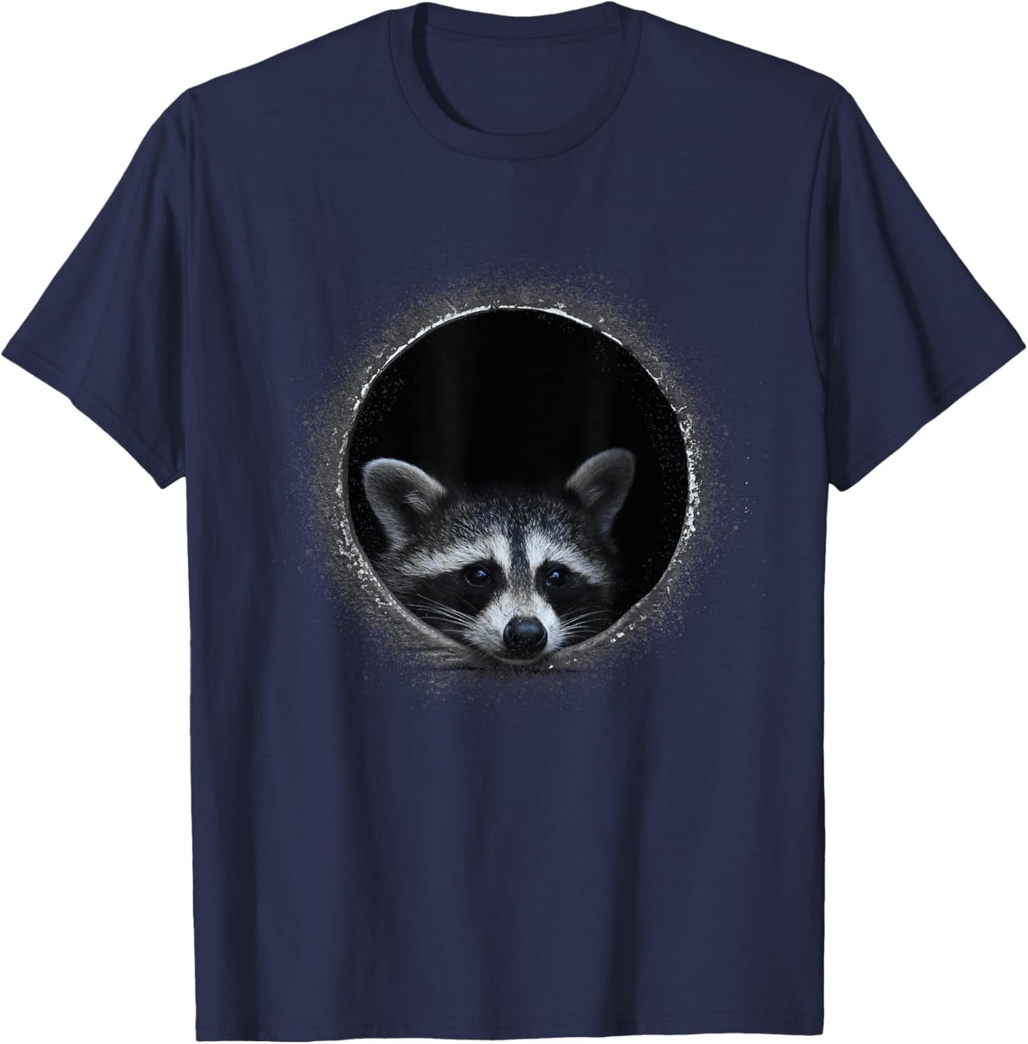 Pedro Raccoon Meme Funny Animal Raccoon Face Trash Panda T-Shirt - T-Shirt | Navy