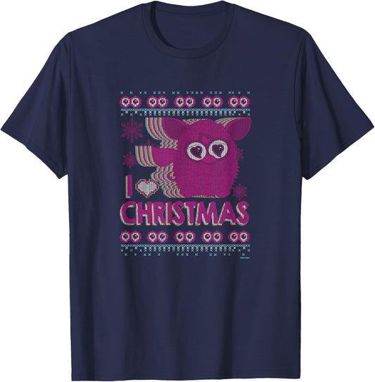 Furby I Heart Christmas Furby T-Shirt - T-Shirt | Navy