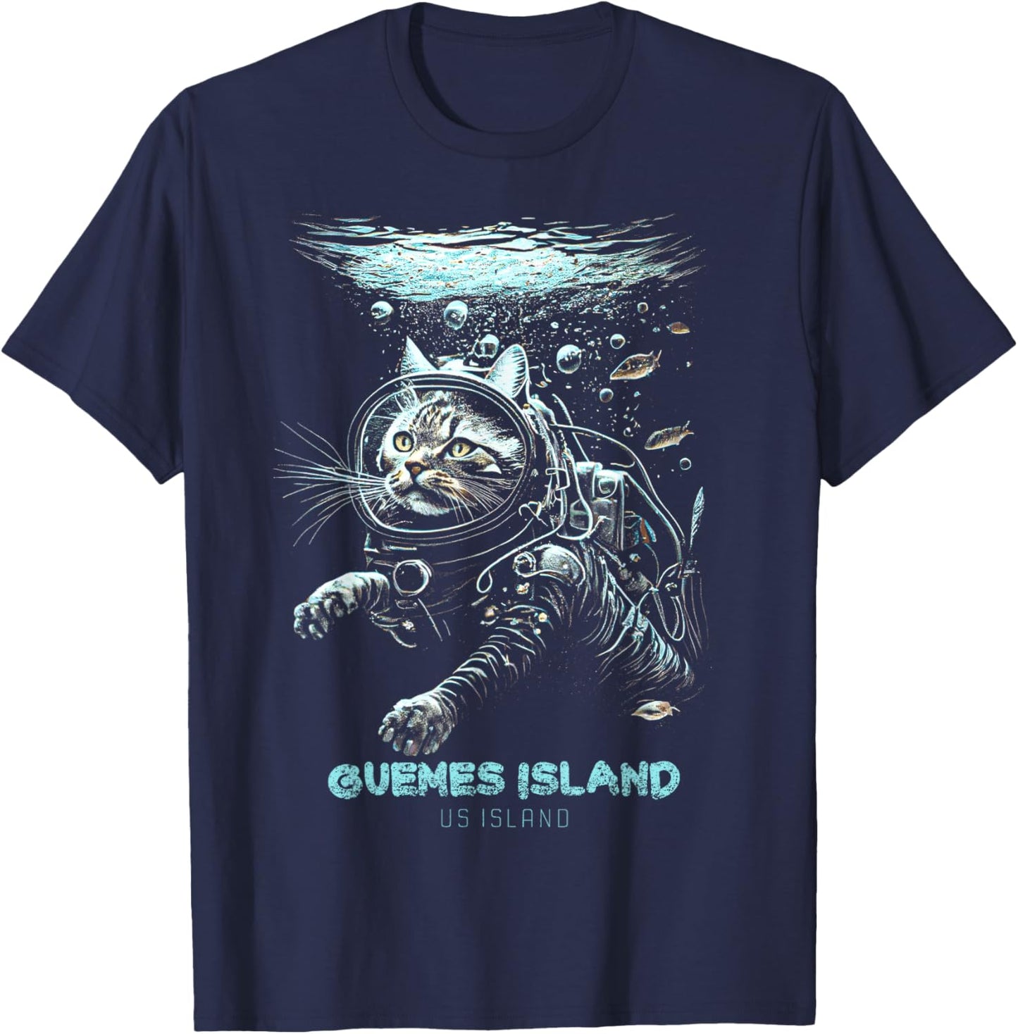 Guemes Island US Island T-Shirt - T-Shirt | Navy