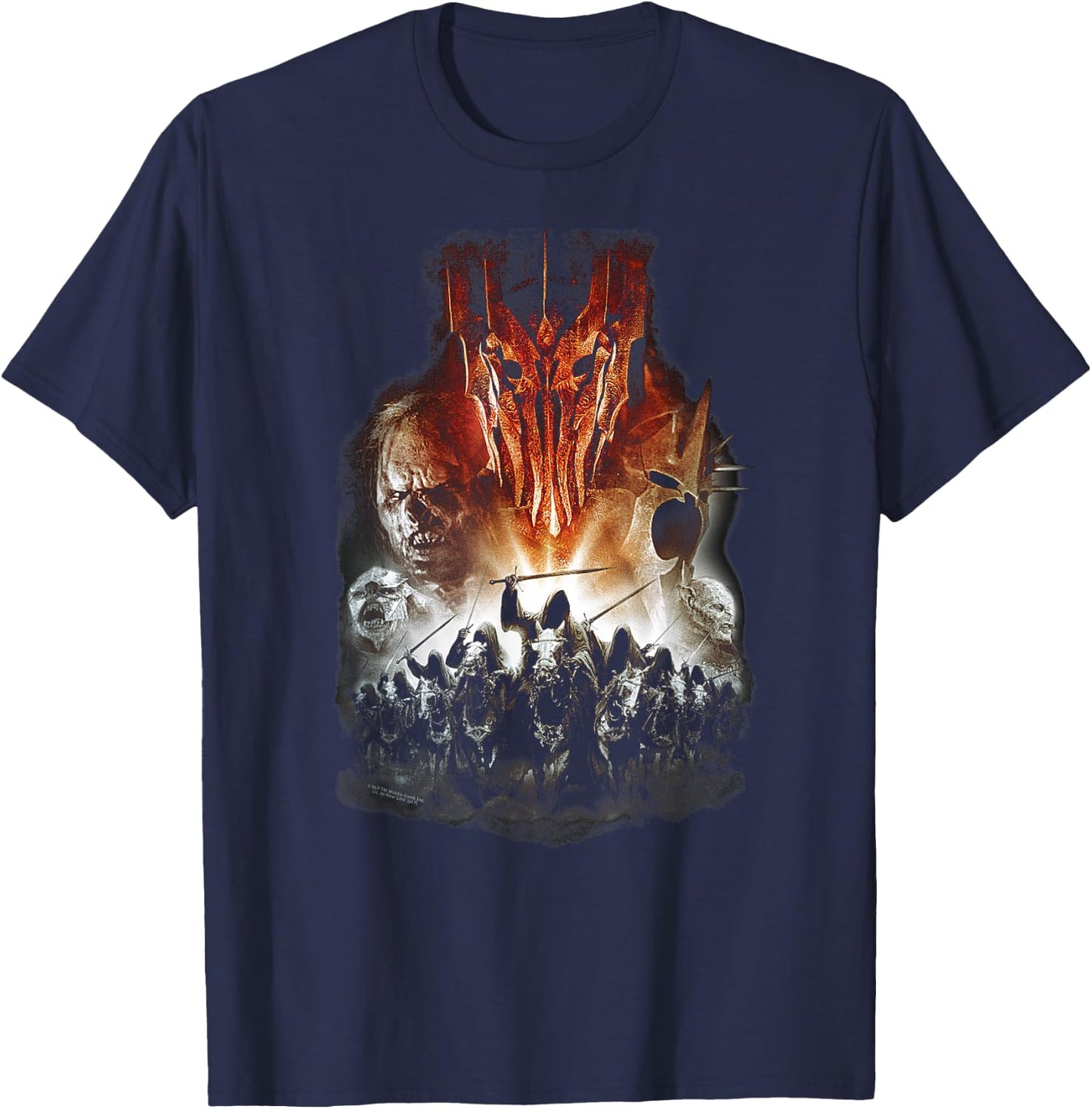 Lord of The Rings Evil Rising Small T-Shirt - T-Shirt | Navy