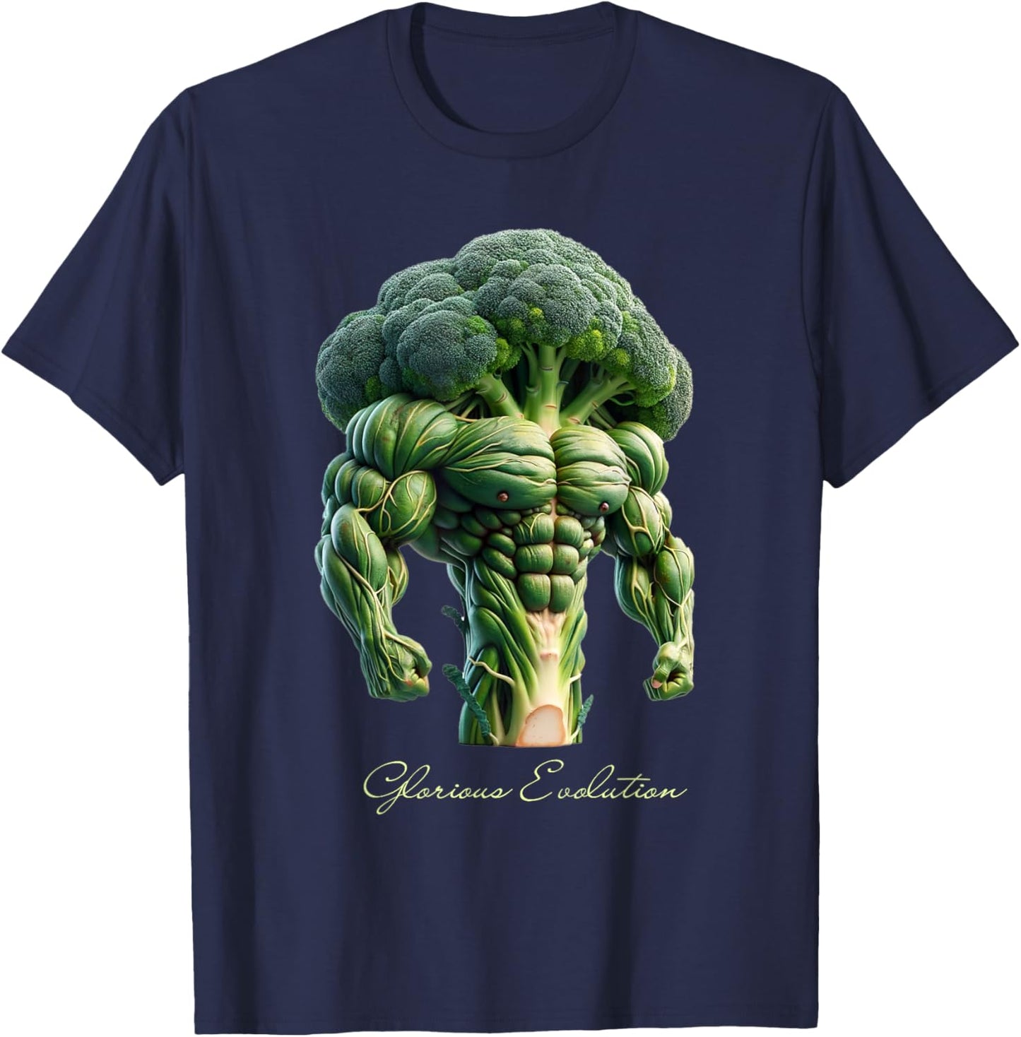 Muscle broccoli T-Shirt - T-Shirt | Navy