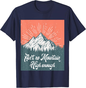 Ain't no mountain high enough vintage T-Shirt - T-Shirt | Navy
