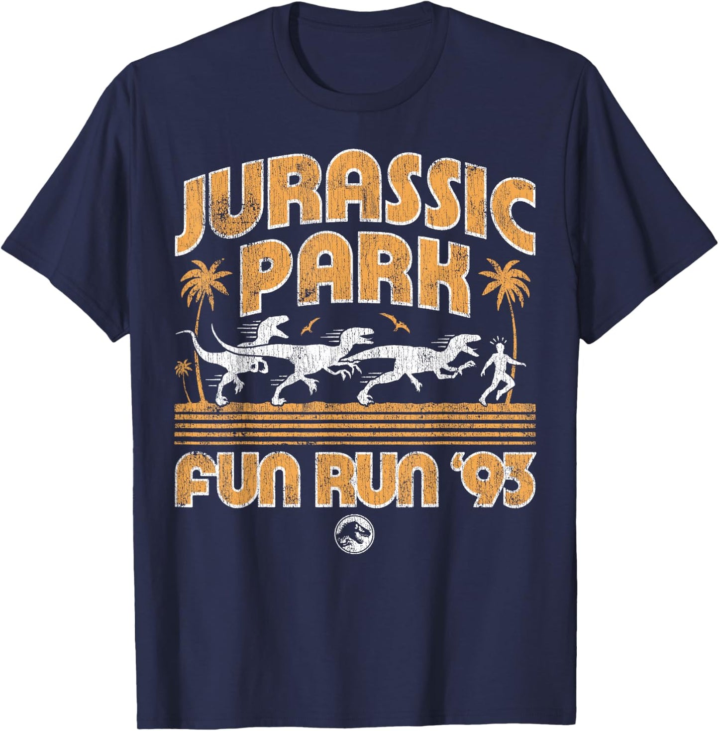 Jurassic Park Fun Run '93 T-Shirt - T-Shirt | Navy