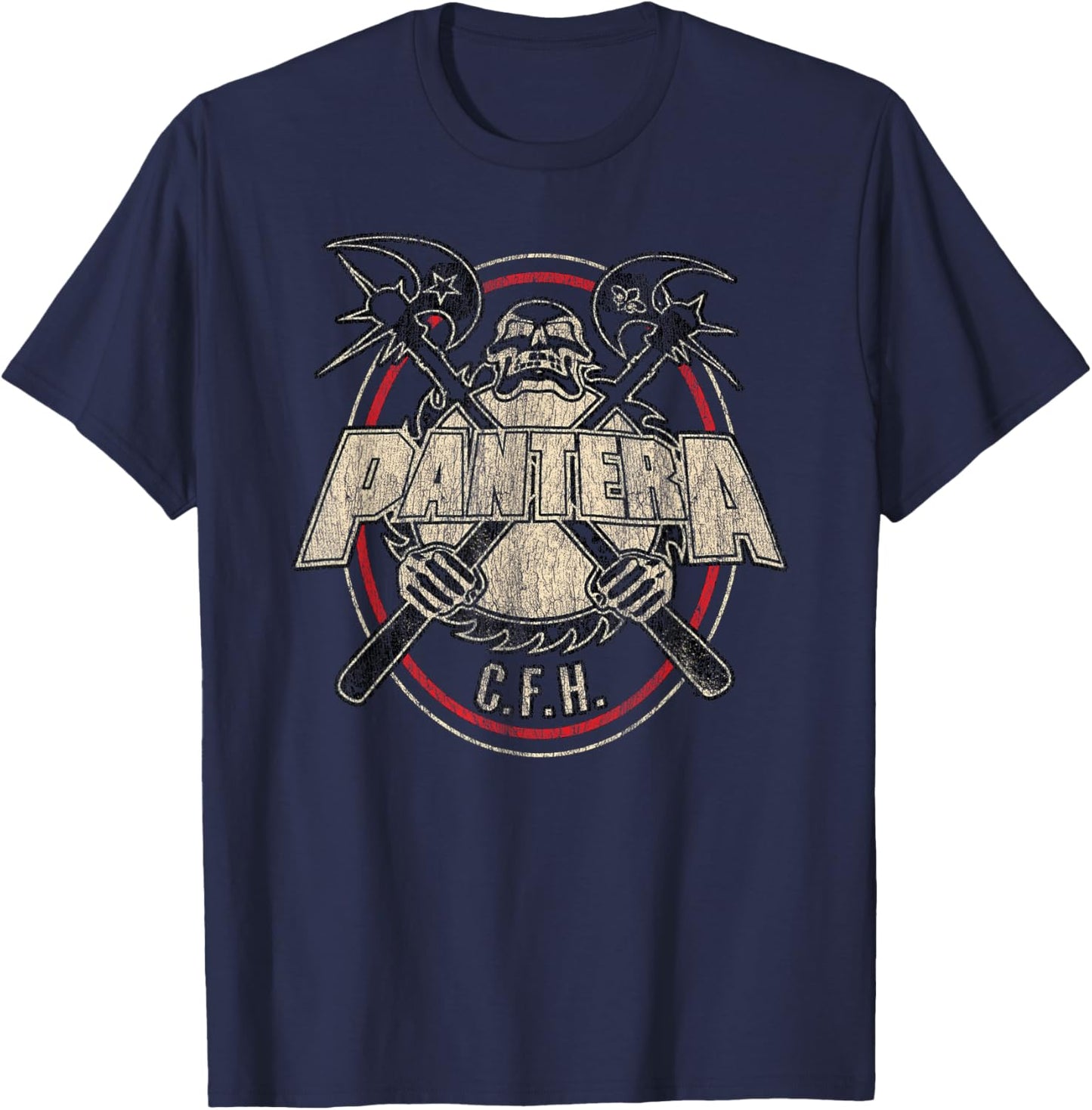 Official Pantera C.F.H. Black T-Shirt - T-Shirt | Navy