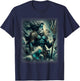 Poseidon Trident Shirt Lord of the Sea Ancient Greek God Art T-Shirt - T-Shirt | Navy