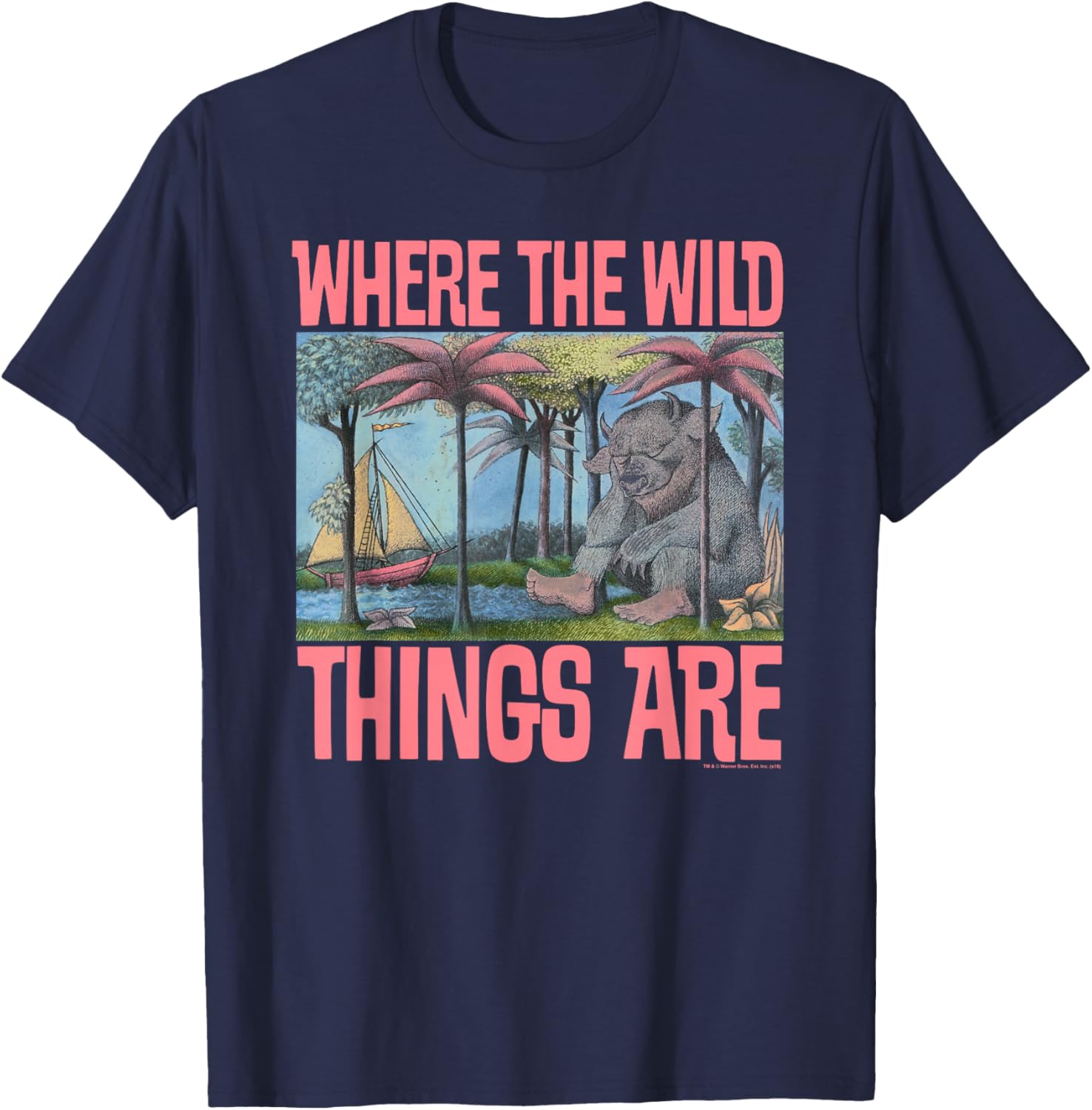 Where the Wild Things Are Cover T-Shirt - T-Shirt | Navy