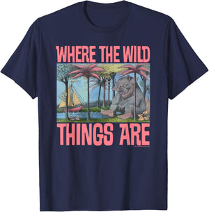 Where the Wild Things Are Cover T-Shirt - T-Shirt | Navy
