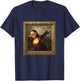 Mona Lisa Dabbing T-Shirt - T-Shirt | Navy