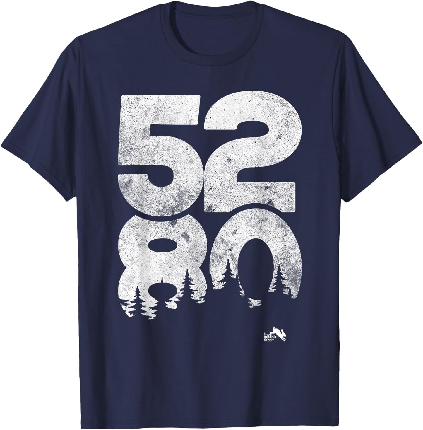 5280 T Shirt Mile High Denver Colorado T-Shirt - T-Shirt | Navy
