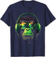 Funny Monkey with sunglasses cool Graffiti Urban art street T-Shirt - T-Shirt | Navy