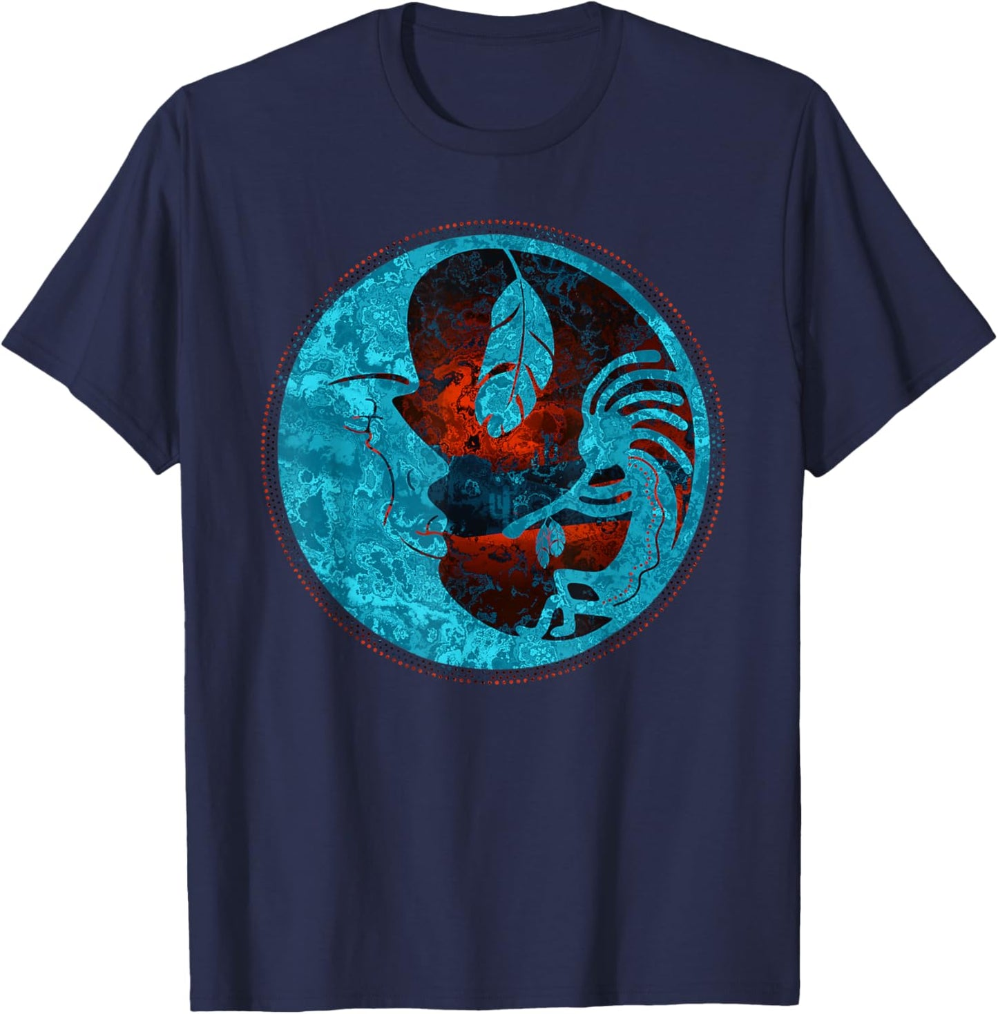 Kokopelli plays for the moon 3 - Fan Fun T-Shirt - T-Shirt | Navy