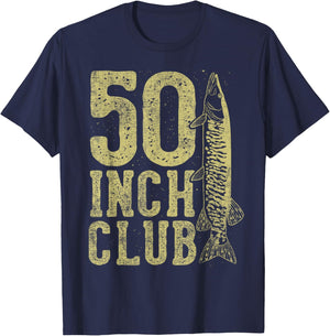 50 Inch Club Musky Fishing T-Shirt - T-Shirt | Navy