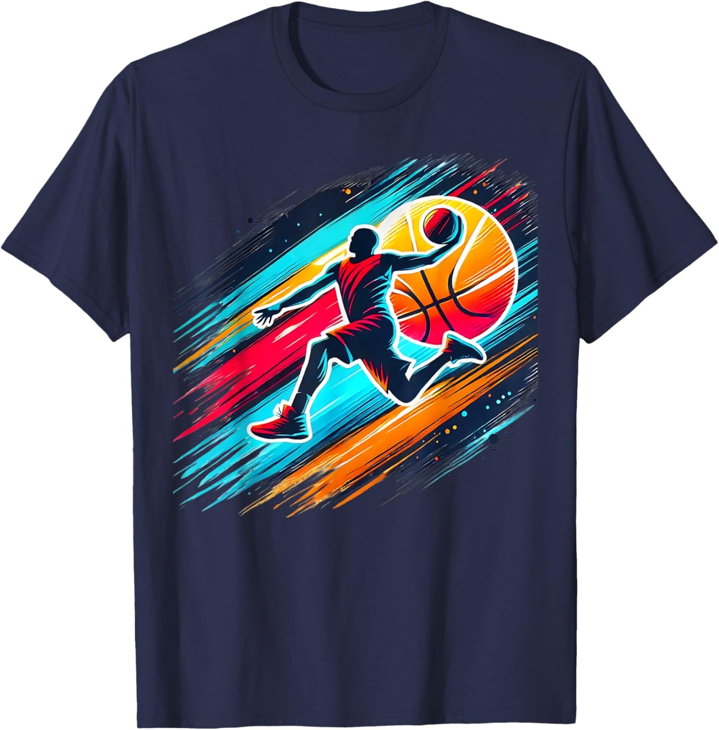 Cool Boys Basketball Shirts Men Kids Boys 10-12 12-14 Gifts T-Shirt - T-Shirt | Navy