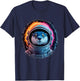 Otter Men Woman Otter Colorful Space Astronaut Otter T-Shirt - T-Shirt | Navy