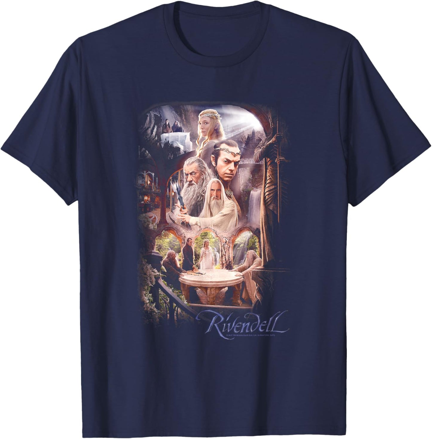 The Hobbit Rivendell T-Shirt - T-Shirt | Navy