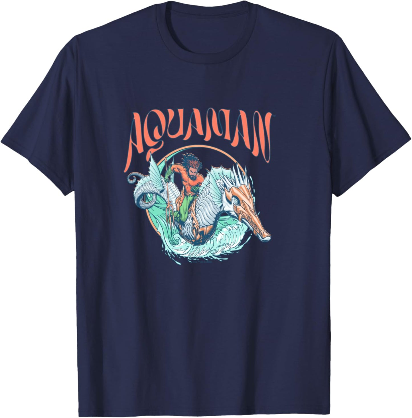 Aquaman and the Lost Kingdom Seahorse Surf T-Shirt - T-Shirt | Navy