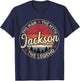 Jackson The Man The Myth The Legend Personalized Name T-Shirt - T-Shirt | Navy