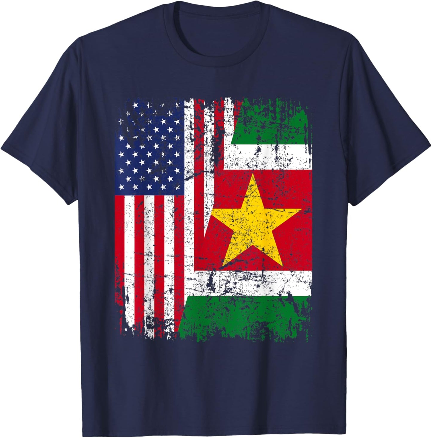 SURINAMES American Flag | Men Women Kids | SURINAME T-Shirt - T-Shirt | Navy
