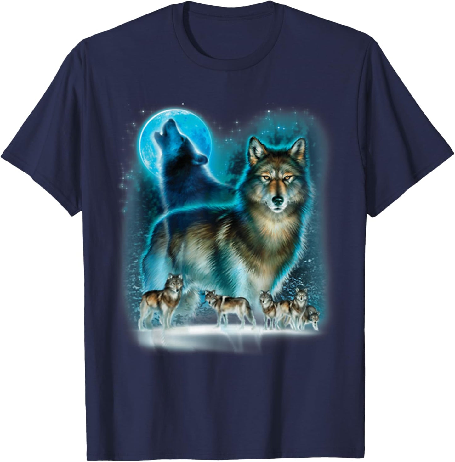 Hunter’s Wolf Owl House T-Shirt - T-Shirt | Navy