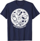 Cute Cat Distressed Bacteria Microbiology Science Lab Small T-Shirt - T-Shirt | Navy