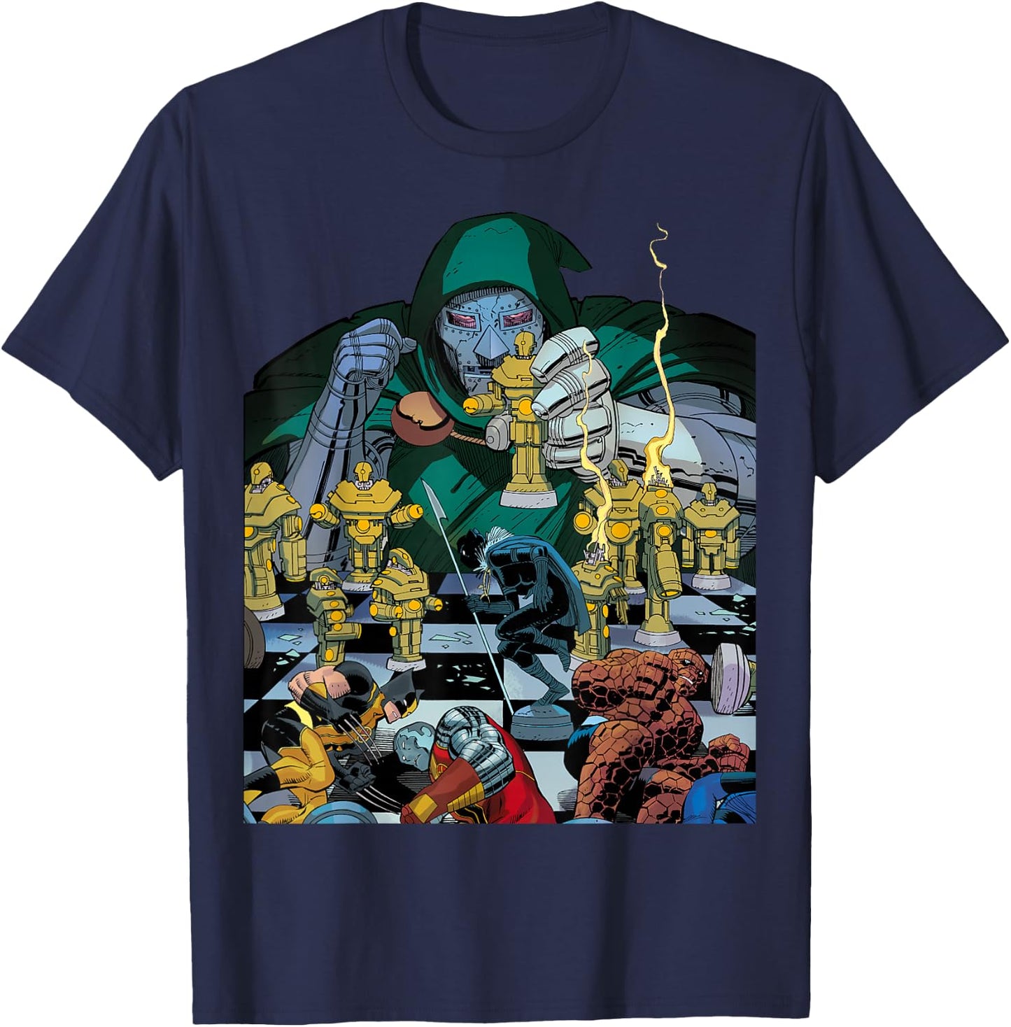 Marvel Doctor Doom Doomwar #3 Comic Cover T-Shirt - T-Shirt | Navy