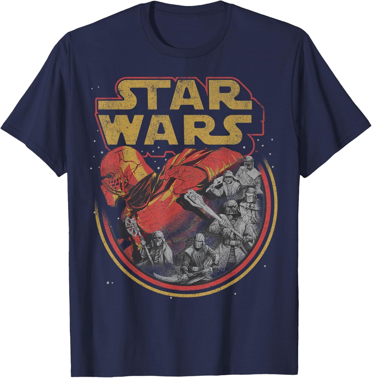 Star Wars The Rise of Skywalker Retro Knights of Ren T-Shirt - T-Shirt | Navy