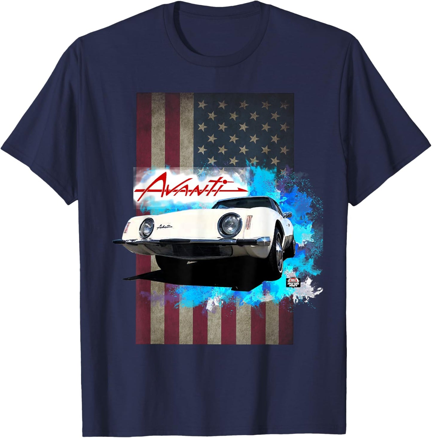Avanti by Studebaker Americas Finest Sports Car T-Shirt - T-Shirt | Navy