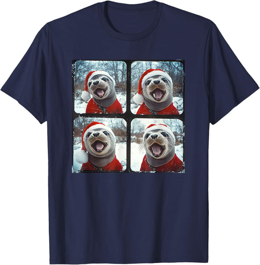Santa Seal T-Shirt - T-Shirt | Navy