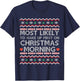 Most Likely To Wake Up First On Christmas Morning Funny Xmas T-Shirt - T-Shirt | Navy