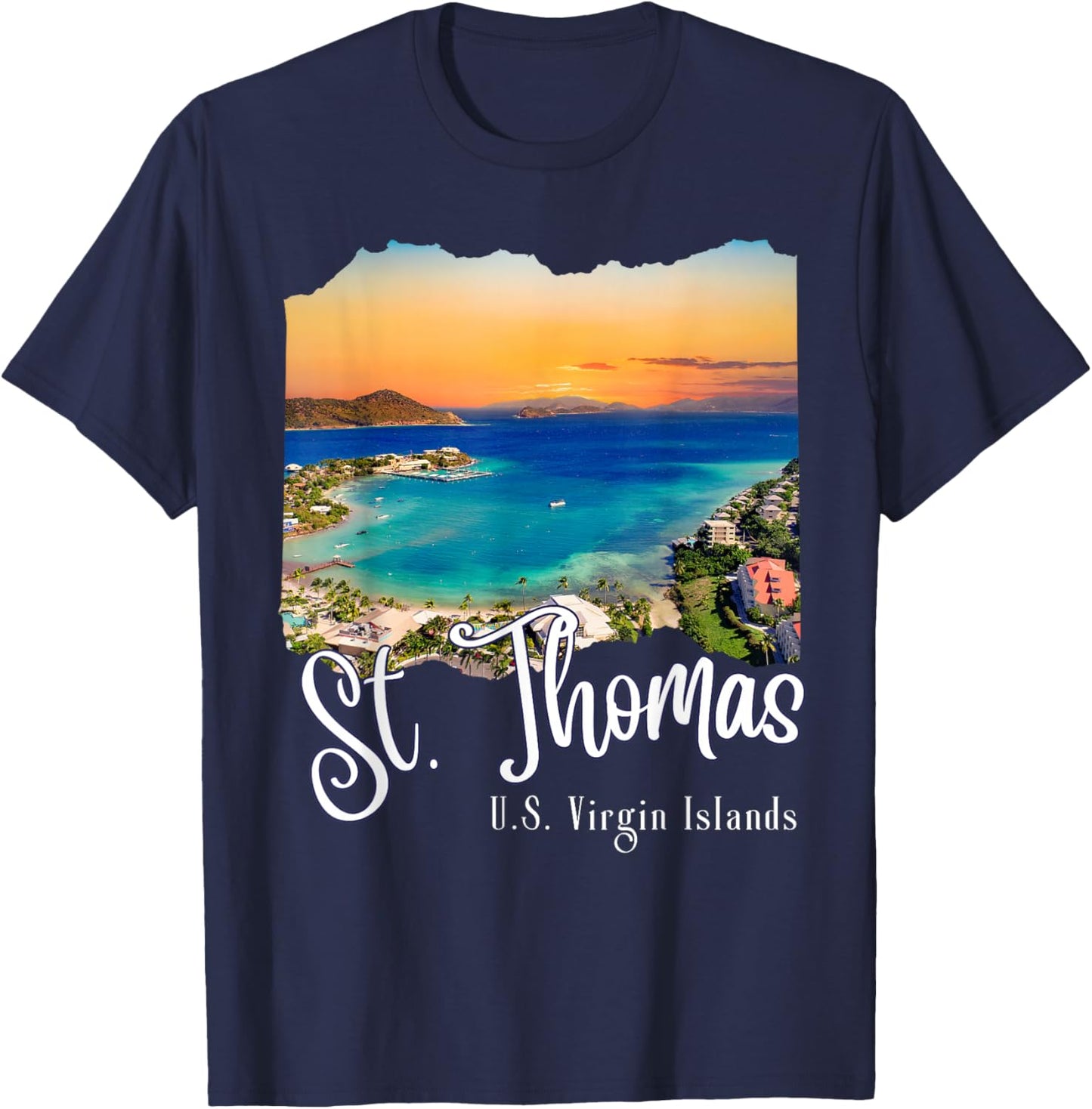 St. Thomas U.S. Virgin Islands Vacation - St Thomas T-Shirt - T-Shirt | Navy