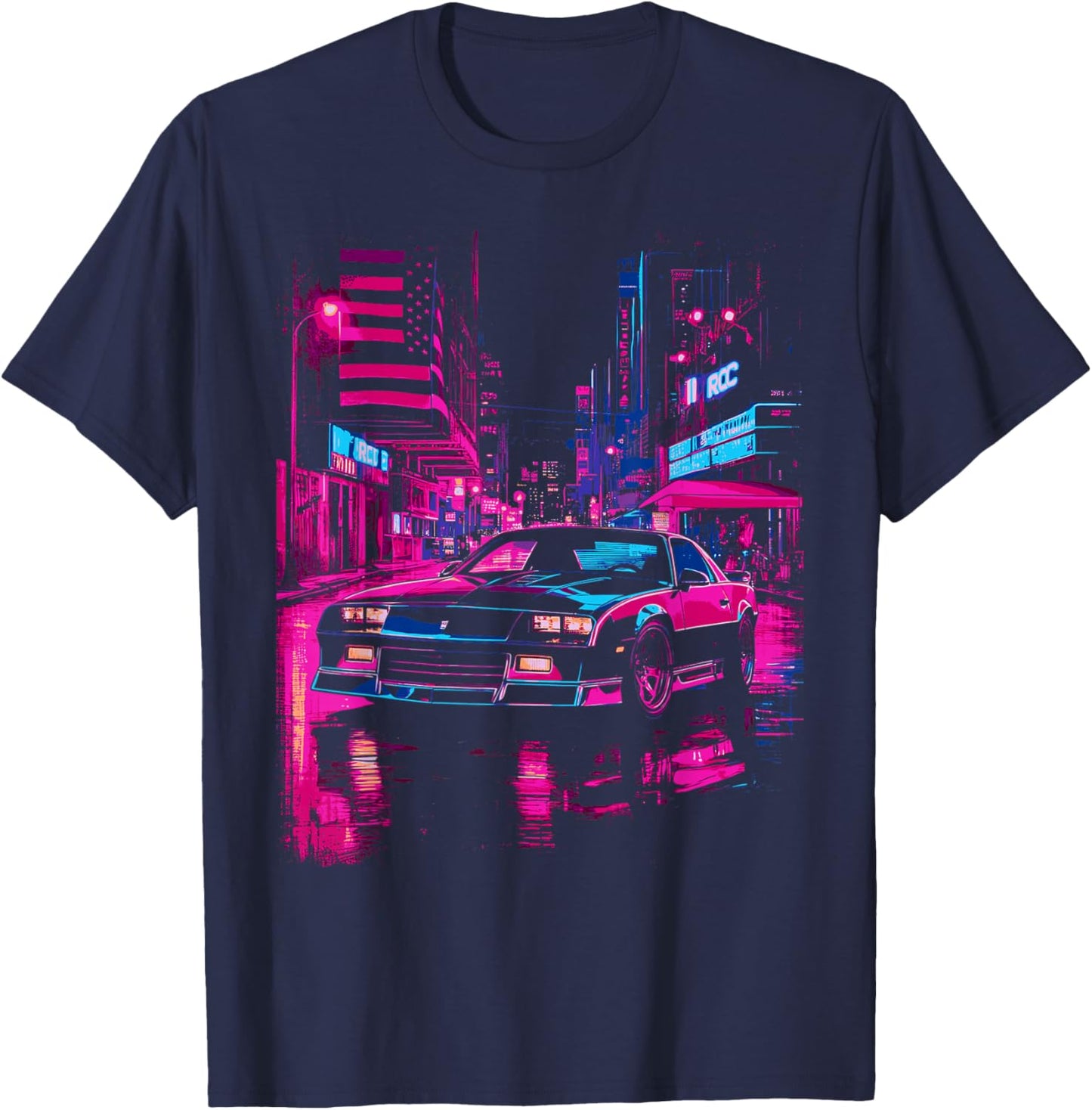 Classic IROC, IROC-Z Muscle Car American Muscle Retro 1980's T-Shirt - T-Shirt | Navy