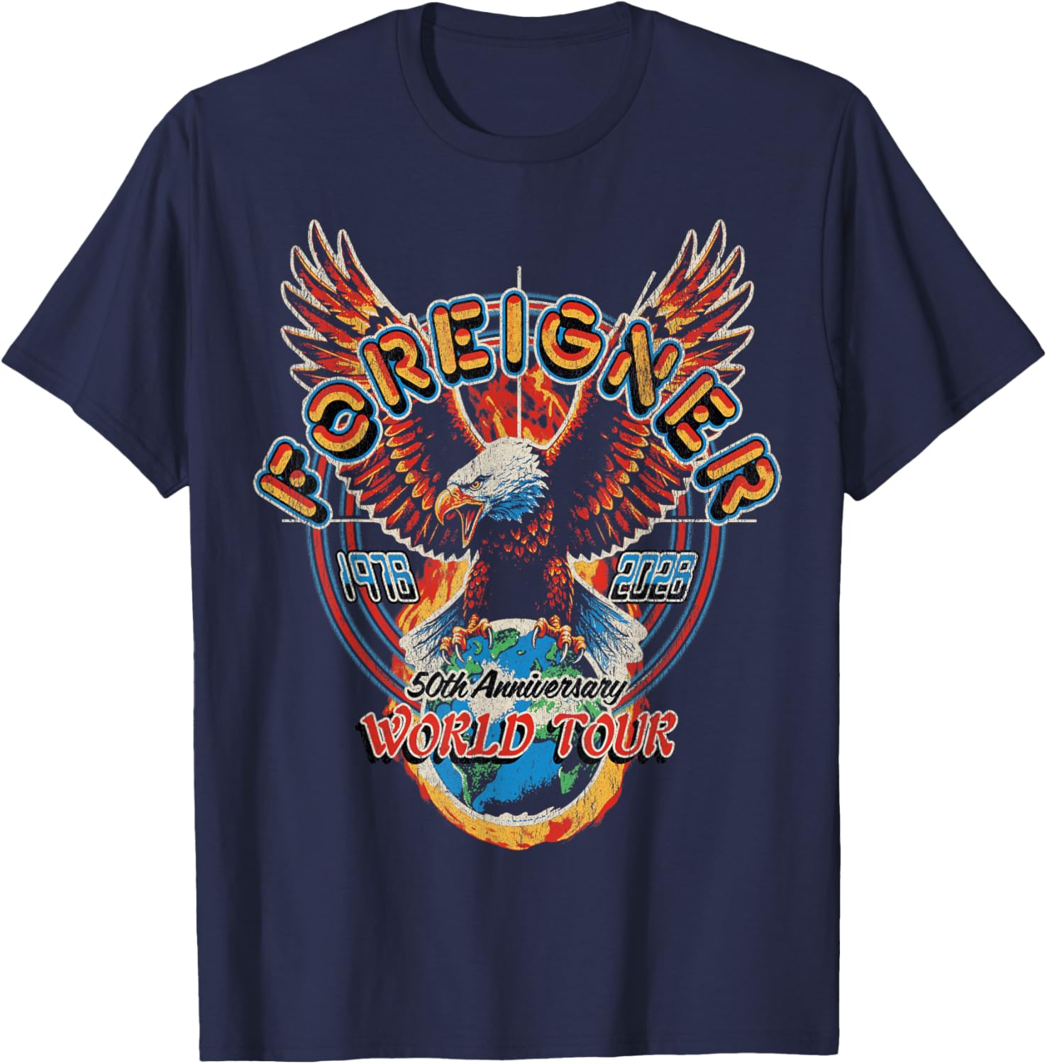 Ausländer-Tour zum 50-jährigen Jubiläum T-Shirt - T-Shirt | Navy