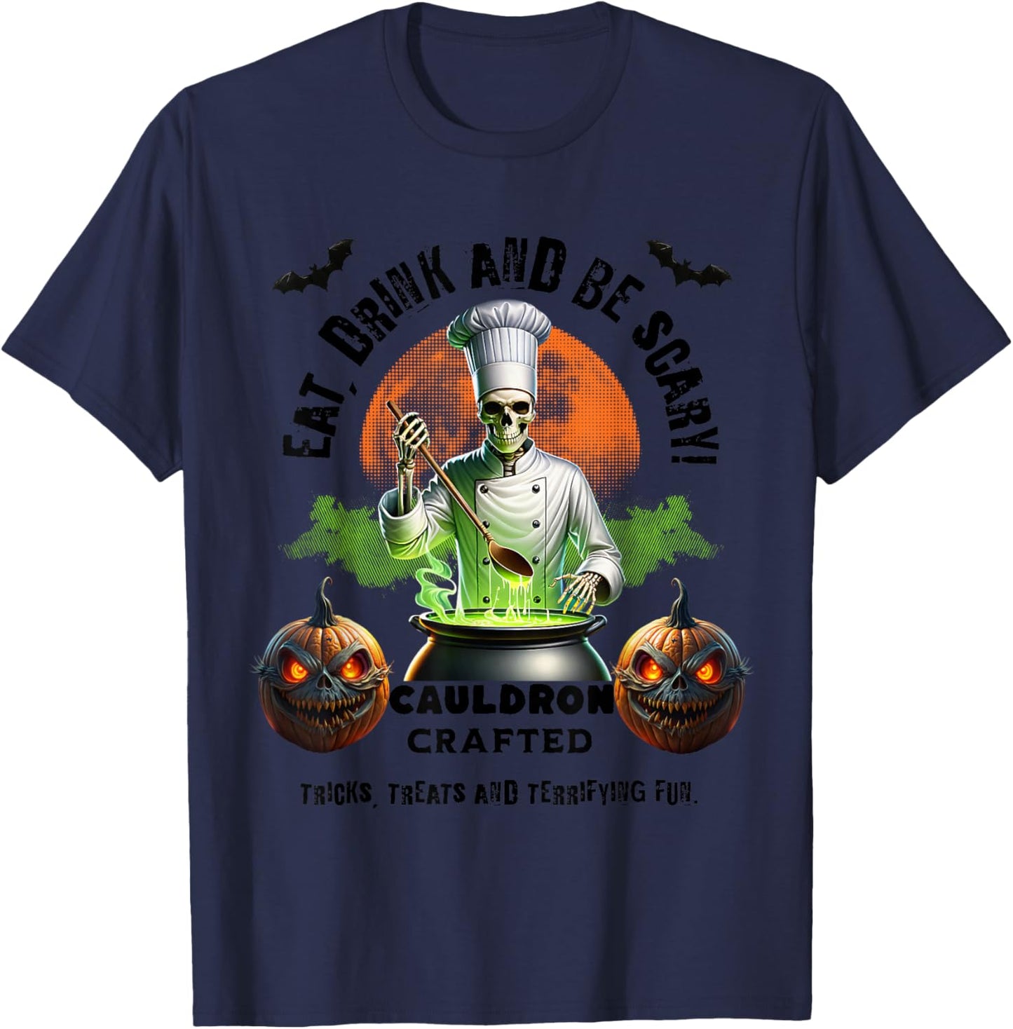 Halloween Chef T-Shirt - T-Shirt | Navy